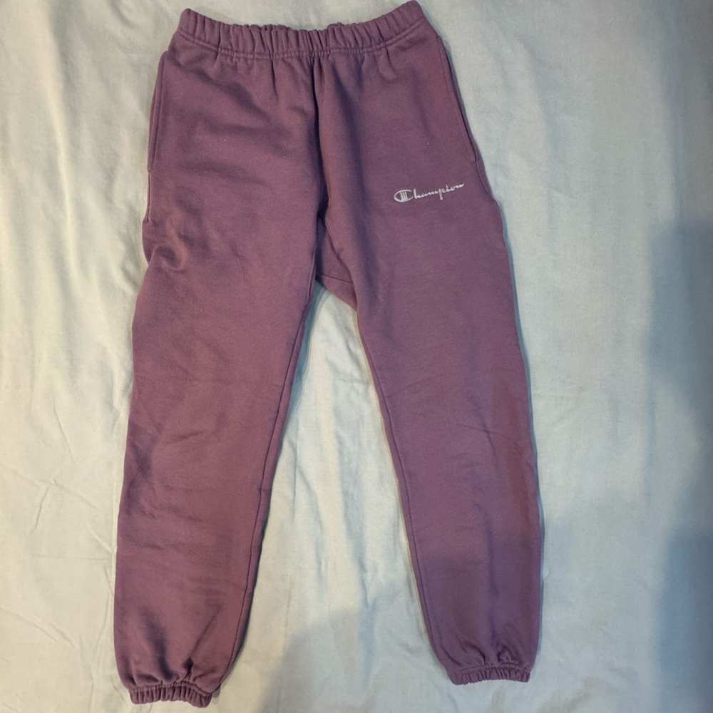 Purple Champion Sweatpants| Hidden pockets | Adjustable Waist